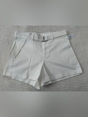 GAP White High-Rise Belted Women’s Shorts NWT